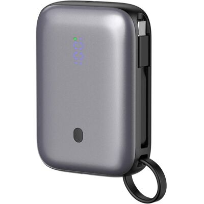 Baseus PLATINET POWER BANK 10000 mAh 20W PD WITH CABLE MINI SIZE (46011) (10000 mAh, 37 Wh), Powerbank, Schwarz Baseus PLATINET POWER BANK 10000 mAh 20W PD WITH CABLE MINI SIZE (46011) (10000 mAh, 37 Wh), Powerbank, Schwarz