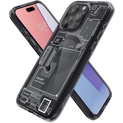 Spigen Ultra Hybrid (Apple iPhone 15 Pro), Smartphone Hülle, Grau, Transparent, Schwarz Spigen Ultra Hybrid (Apple iPhone 15 Pro), Smartphone Hülle, Grau, Transparent, Schwarz