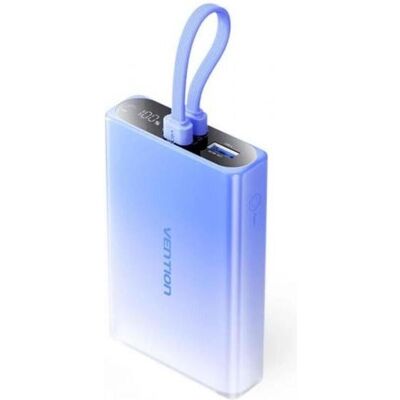 Vention POWER BANK USB 10000MAH 22.5W/BLUE FHZL0 (10000 mAh, 22.50 W, 38.50 Wh), Powerbank, Blau Vention POWER BANK USB 10000MAH 22.5W/BLUE FHZL0 (10000 mAh, 22.50 W, 38.50 Wh), Powerbank, Blau