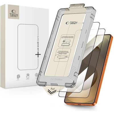 Tech-Protect Quick Set+ 2-Pack Tempered Glass Galaxy S26 Ultra Schwarz (2 Stk., Samsung Galaxy S26 Ultra), Smartphone Schutzfolie, Schwarz Tech-Protect Quick Set+ 2-Pack Tempered Glass Galaxy S26 Ultra Schwarz (2 Stk., Samsung Galaxy S26 Ultra), Smartphone Schutzfolie, Schwarz