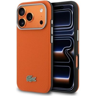 Lacoste Case Semi Wrap Petit Pique MagSafe for iPhone 17 Pro Max orange (Apple iPhone 17 Pro Max), Smartphone Hülle, Orange Lacoste Case Semi Wrap Petit Pique MagSafe for iPhone 17 Pro Max orange (Apple iPhone 17 Pro Max), Smartphone Hülle, Orange