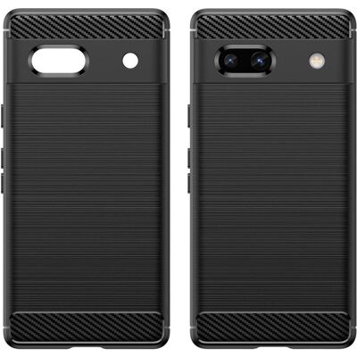 Screenguard Carbon Brushed Soft TPU Case (Google Pixel 7a), Smartphone Hülle, Schwarz Screenguard Carbon Brushed Soft TPU Case (Google Pixel 7a), Smartphone Hülle, Schwarz