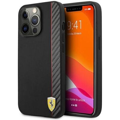Acer Ferrari FESAXHCP13LBK iPhone 13 Pro/13 6,1" czarny/black hardcase On Track Carbon Stripe (Apple iPhone 13, Apple iPhone 13 Pro), Smartphone Hülle, Schwarz Acer Ferrari FESAXHCP13LBK iPhone 13 Pro/13 6,1" czarny/black hardcase On Track Carbon Stripe (Apple iPhone 13, Apple iPhone 13 Pro), Smartphone Hülle, Schwarz