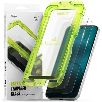 Ringke Szkło Hartowane Easy Slide 2-Pack Nothing Phone 4a Pro Clear (2 Stk., Nothing Phone (4a) Pro), Smartphone Schutzfolie, Transparent Ringke Szkło Hartowane Easy Slide 2-Pack Nothing Phone 4a Pro Clear (2 Stk., Nothing Phone (4a) Pro), Smartphone Schutzfolie, Transparent