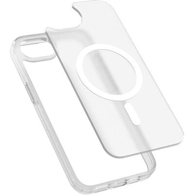 Crong Hybrid Matte Magnetic - Etui MagSafe iPhone 17e / 16e (biały) (Apple iPhone 17e), Smartphone Hülle, Weiss, Transparent Crong Hybrid Matte Magnetic - Etui MagSafe iPhone 17e / 16e (biały) (Apple iPhone 17e), Smartphone Hülle, Weiss, Transparent