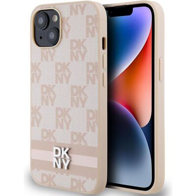 DKNY Pinkes iPhone 15 Hülle mit Muster DKNY Pinkes iPhone 15 Hülle mit Muster