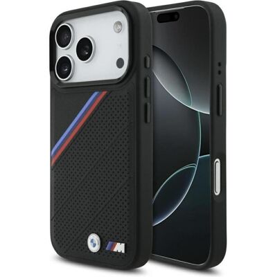 BMW Etui M Tricolor Metal Logo MagSafe do iPhone 17 Pro czarny (Apple iPhone 17 Pro), Smartphone Hülle, Schwarz BMW Etui M Tricolor Metal Logo MagSafe do iPhone 17 Pro czarny (Apple iPhone 17 Pro), Smartphone Hülle, Schwarz