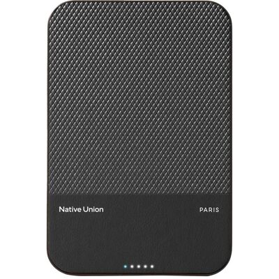 Native Union (Re)Classic Qi2 Magnetic Powerbank 5000mAh Black (5000 mAh, 15 W, 19.25 Wh), Powerbank, Schwarz Native Union (Re)Classic Qi2 Magnetic Powerbank 5000mAh Black (5000 mAh, 15 W, 19.25 Wh), Powerbank, Schwarz