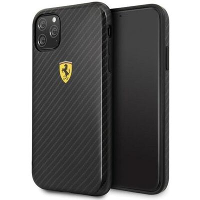 Acer Ferrari Hardcase FESPCHCN58CBBK iPhone 11 Pro black/czarny On Track Carbon Effect (Apple iPhone 11 Pro), Smartphone Hülle, Schwarz Acer Ferrari Hardcase FESPCHCN58CBBK iPhone 11 Pro black/czarny On Track Carbon Effect (Apple iPhone 11 Pro), Smartphone Hülle, Schwarz