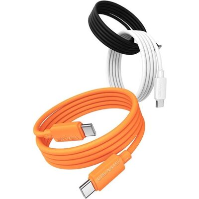 Usams Cable U98 30W 3A Silicone Fast Charging USB-C to Lightning white (1 m, 30 W), USB Kabel Usams Cable U98 30W 3A Silicone Fast Charging USB-C to Lightning white (1 m, 30 W), USB Kabel