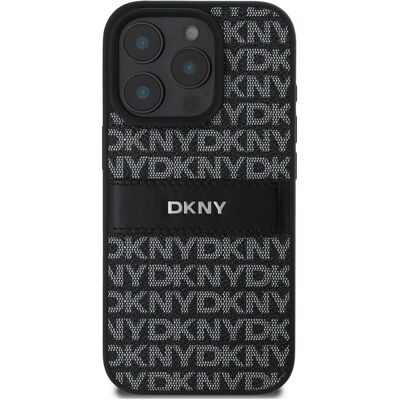 DKNY iPhone 16 Pro Hülle - Textur Muster, Schwarz, 6,3" DKNY iPhone 16 Pro Hülle - Textur Muster, Schwarz, 6,3"