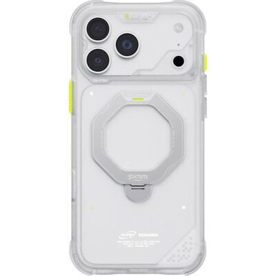 Skinarma Etui Saturn MagSafe + Rotating Kick Stand do iPhone 18 Pro Max / 17 Pro Max frost (Apple iPhone 17 Pro Max, Apple iPhone 18 Pro Max), Smartphone Hülle, Transparent Skinarma Etui Saturn MagSafe + Rotating Kick Stand do iPhone 18 Pro Max / 17 Pro Max frost (Apple iPhone 17 Pro Max, Apple iPhone 18 Pro Max), Smartphone Hülle, Transparent