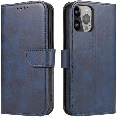 Hurtel Samsung Galaxy S23 Blau Magnet Wallet Hülle - Handyhülle Hurtel Samsung Galaxy S23 Blau Magnet Wallet Hülle - Handyhülle