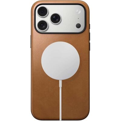 Nomad Modern Leather Case (Apple iPhone 17 Pro Max), Smartphone Hülle, Braun, Beige Nomad Modern Leather Case (Apple iPhone 17 Pro Max), Smartphone Hülle, Braun, Beige