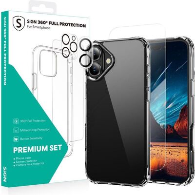 SiGN 360 Complete Protection Package for iPhone 16 Plus (Apple iPhone 16 Plus), Smartphone Schutzfolie SiGN 360 Complete Protection Package for iPhone 16 Plus (Apple iPhone 16 Plus), Smartphone Schutzfolie