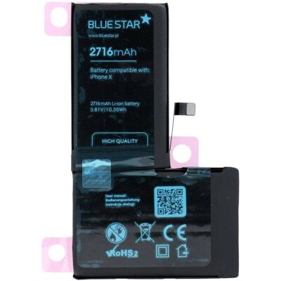BlueStar iPhone X 2716mAh Polymer Akku - Smartphone Akku BlueStar iPhone X 2716mAh Polymer Akku - Smartphone Akku