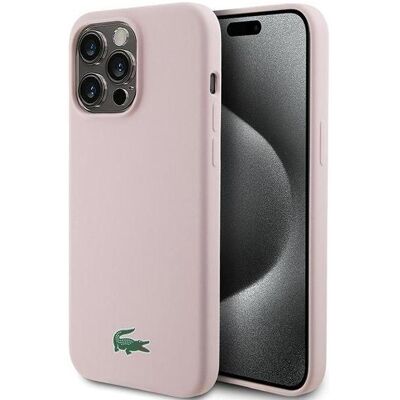 Lacoste Magsafe Silicone Croc Logo for iPhone 15 Pro Max (Apple iPhone 15 Pro Max), Smartphone Hülle, Pink Lacoste Magsafe Silicone Croc Logo for iPhone 15 Pro Max (Apple iPhone 15 Pro Max), Smartphone Hülle, Pink