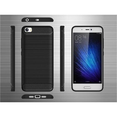 Screenguard Xiaomi Mi 5 Hülle Carbon Brushed Soft TPU (Xiaomi Mi 5), Smartphone Hülle, Schwarz Screenguard Xiaomi Mi 5 Hülle Carbon Brushed Soft TPU (Xiaomi Mi 5), Smartphone Hülle, Schwarz