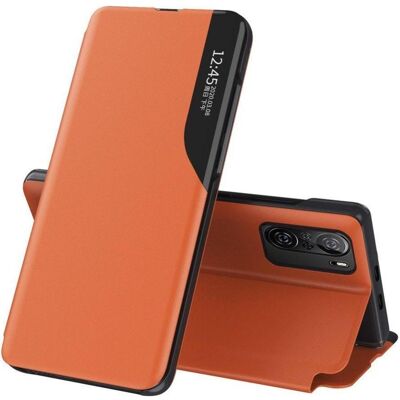 Hurtel Eco Leder Ansicht Hülle - Xiaomi Redmi K40 Serie - Orange Hurtel Eco Leder Ansicht Hülle - Xiaomi Redmi K40 Serie - Orange