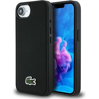 Lacoste Case Iconic Petit Pique Woven Logo MagSafe for iPhone 16e black (Apple iPhone 16e, Apple iPhone 17e), Smartphone Hülle, Schwarz Lacoste Case Iconic Petit Pique Woven Logo MagSafe for iPhone 16e black (Apple iPhone 16e, Apple iPhone 17e), Smartphone Hülle, Schwarz