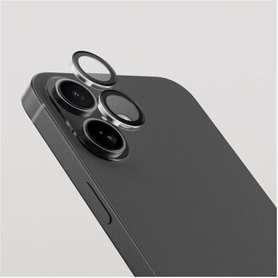 SiGN Lens protector in tempered glass for iPhone 17/16 - Black/transparent (Apple iPhone 16, Apple iPhone 17), Smartphone Schutzfolie, Schwarz, Transparent SiGN Lens protector in tempered glass for iPhone 17/16 - Black/transparent (Apple iPhone 16, Apple iPhone 17), Smartphone Schutzfolie, Schwarz, Transparent