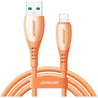 Joyroom S-A59 Vibrant Series 3A Fast Charging Data Cable (USB-A to Lightning) 1.2m - orange (1.20 m, 60 W), USB Kabel Joyroom S-A59 Vibrant Series 3A Fast Charging Data Cable (USB-A to Lightning) 1.2m - orange (1.20 m, 60 W), USB Kabel