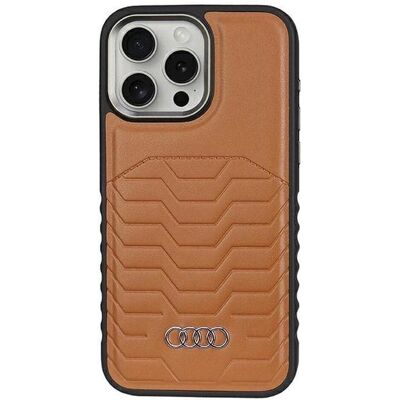 Audi Synthetic Leather MagSafe iPhone 14 Pro Max 6.7" brazowy/brown hardcase AU-TPUPCMIP14PM-GT/D3-B (Apple iPhone 14 Pro Max), Smartphone Hülle, Braun Audi Synthetic Leather MagSafe iPhone 14 Pro Max 6.7" brazowy/brown hardcase AU-TPUPCMIP14PM-GT/D3-B (Apple iPhone 14 Pro Max), Smartphone Hülle, Braun