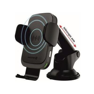 Swissten Car Holder with Wireless Charger 15W, S-Grip W2-HK3, with USB/USB-C Cable, black, Blister, Smartphone Halterung, Schwarz Swissten Car Holder with Wireless Charger 15W, S-Grip W2-HK3, with USB/USB-C Cable, black, Blister, Smartphone Halterung, Schwarz