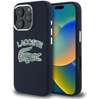 Lacoste LCHMP16XUCRV iPhone 16 Pro Max 6.9" granatowy/marine hardcase Silicone Cracked Logo MagSa (Apple iPhone 16 Pro Max), Smartphone Hülle, Rot, Blau Lacoste LCHMP16XUCRV iPhone 16 Pro Max 6.9" granatowy/marine hardcase Silicone Cracked Logo MagSa (Apple iPhone 16 Pro Max), Smartphone Hülle, Rot, Blau