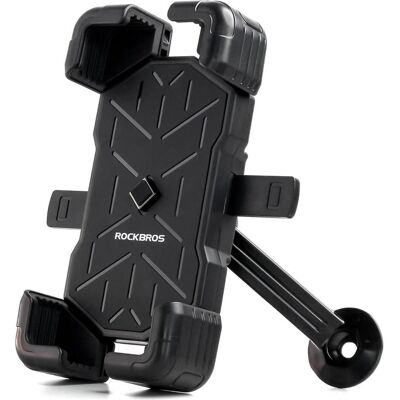 Rockbros 25210030007 phone holder for motorcycle - black, Smartphone Halterung, Schwarz Rockbros 25210030007 phone holder for motorcycle - black, Smartphone Halterung, Schwarz