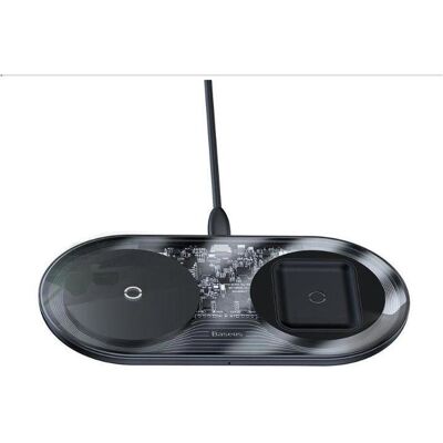 Baseus WXJK-A01 Simple 2in1 Wireless Charger 18W (18 W), Wireless Charger Baseus WXJK-A01 Simple 2in1 Wireless Charger 18W (18 W), Wireless Charger