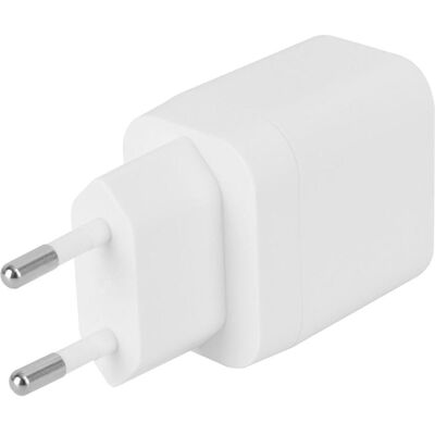 Deltaco Wandladegerät - USB-A 18W, USB-C PD 20W Deltaco Wandladegerät - USB-A 18W, USB-C PD 20W