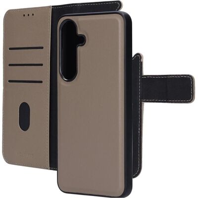 Mobiparts Leather 2 in 1 Wallet Case Samsung Galaxy S25 Taupe (Samsung Galaxy S25), Smartphone Hülle, Grau, Braun Mobiparts Leather 2 in 1 Wallet Case Samsung Galaxy S25 Taupe (Samsung Galaxy S25), Smartphone Hülle, Grau, Braun