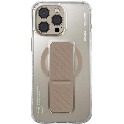 Skinarma case Axon iPhone 16 Pro 6.3" Magnetic Charging + Grip Stand champagne (Apple iPhone 16 Pro), Smartphone Hülle, Gold Skinarma case Axon iPhone 16 Pro 6.3" Magnetic Charging + Grip Stand champagne (Apple iPhone 16 Pro), Smartphone Hülle, Gold