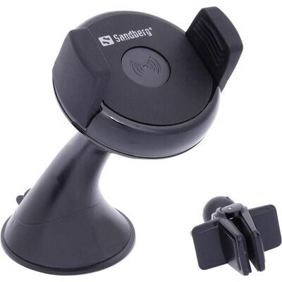 Sandberg Auto Wireless Ladegeraet 5W (5 W), Wireless Charger, Schwarz Sandberg Auto Wireless Ladegeraet 5W (5 W), Wireless Charger, Schwarz