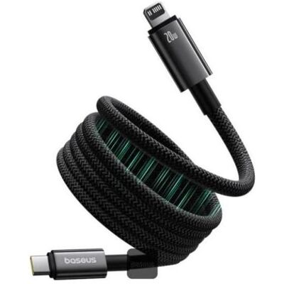 Baseus Tungsten (P10319805111-01) Magnetisches Ladekabel USB-C/Lightning 20W 1m schwarz (1 m, 20 W), USB Kabel Baseus Tungsten (P10319805111-01) Magnetisches Ladekabel USB-C/Lightning 20W 1m schwarz (1 m, 20 W), USB Kabel