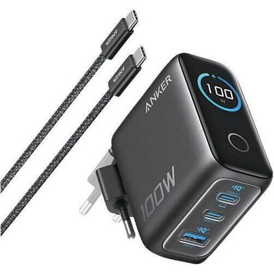 Anker Zolo (100 W, 3 Ports), USB Ladegerät, Grau Anker Zolo (100 W, 3 Ports), USB Ladegerät, Grau