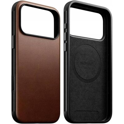Nomad Modern Leather Case (Apple iPhone 17 Pro Max), Smartphone Hülle, Braun Nomad Modern Leather Case (Apple iPhone 17 Pro Max), Smartphone Hülle, Braun