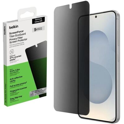 Belkin Pet Eztray S26 Recycled Ar (1 Stk., Samsung Galaxy S26), Smartphone Schutzfolie, Transparent Belkin Pet Eztray S26 Recycled Ar (1 Stk., Samsung Galaxy S26), Smartphone Schutzfolie, Transparent