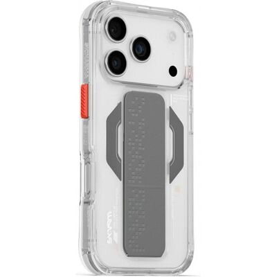 Skinarma Haxa Case for iPhone 17 Pro Magnetic Charging + Grip Stand Transparent (Apple iPhone 17 Pro), Smartphone Hülle, Transparent Skinarma Haxa Case for iPhone 17 Pro Magnetic Charging + Grip Stand Transparent (Apple iPhone 17 Pro), Smartphone Hülle, Transparent