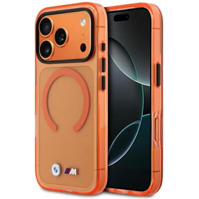 BMW Etui M IML Metal Logos MagSafe do iPhone 17 Pro Max promarańczowy (Apple iPhone 17 Pro Max), Smartphone Hülle, Schwarz, Orange BMW Etui M IML Metal Logos MagSafe do iPhone 17 Pro Max promarańczowy (Apple iPhone 17 Pro Max), Smartphone Hülle, Schwarz, Orange