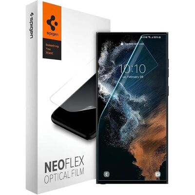 Spigen Folia Neo Flex Sam S908 S22 Ultra 2szt aplikacja na mokro AFL04137 (2 Stk., Samsung Galaxy S22 Ultra, Samsung Galaxy S22 Ultra 5G), Smartphone Schutzfolie, Transparent Spigen Folia Neo Flex Sam S908 S22 Ultra 2szt aplikacja na mokro AFL04137 (2 Stk., Samsung Galaxy S22 Ultra, Samsung Galaxy S22 Ultra 5G), Smartphone Schutzfolie, Transparent