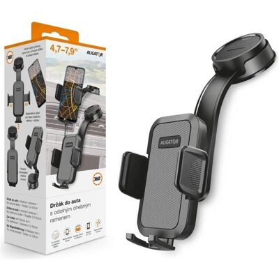 Aligator Autohalterung mit robustem flexiblem Arm / Armaturenbrett / Universal, Smartphone Halterung, Schwarz Aligator Autohalterung mit robustem flexiblem Arm / Armaturenbrett / Universal, Smartphone Halterung, Schwarz