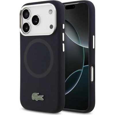 Lacoste Case Silicone Metal Logo MagSafe for iPhone 17 Pro navy blue (Apple iPhone 17 Pro), Smartphone Hülle, Blau Lacoste Case Silicone Metal Logo MagSafe for iPhone 17 Pro navy blue (Apple iPhone 17 Pro), Smartphone Hülle, Blau