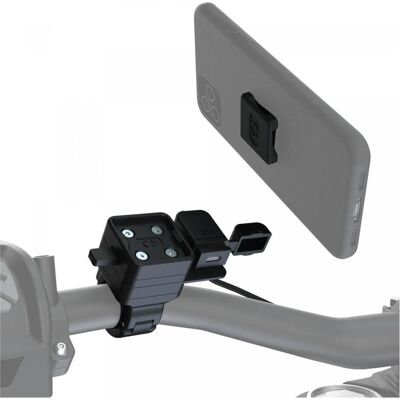 CLIQR Handyhalterung zusätzlicher USB-Adapter, Smartphone Halterung, Schwarz CLIQR Handyhalterung zusätzlicher USB-Adapter, Smartphone Halterung, Schwarz