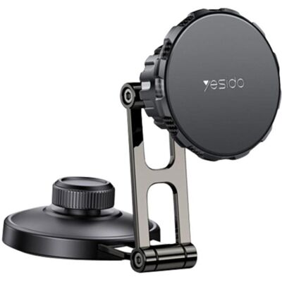Yesido - Car Holder (C198) - Magnetic Grip, Telescopic, for Dashboard and Display - Grey, Smartphone Halterung, Grau Yesido - Car Holder (C198) - Magnetic Grip, Telescopic, for Dashboard and Display - Grey, Smartphone Halterung, Grau
