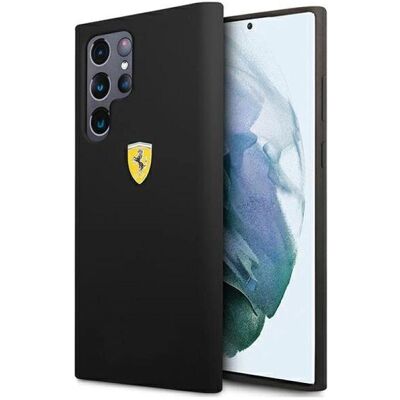 Ferrari Galaxy S22 Ultra Silikonhülle - Softouch Schwarz Ferrari Galaxy S22 Ultra Silikonhülle - Softouch Schwarz