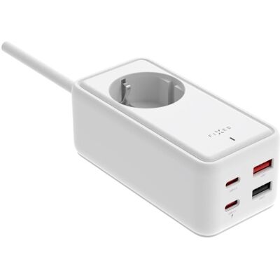 Fixed Charging Strip PD 65W 3M weiss / Netzwerkverlängerungsadapter / 2x USB-C und 2x USB GaN III (65 W, 4 Ports), USB Ladegerät, Weiss Fixed Charging Strip PD 65W 3M weiss / Netzwerkverlängerungsadapter / 2x USB-C und 2x USB GaN III (65 W, 4 Ports), USB Ladegerät, Weiss