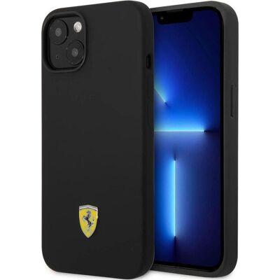 Acer Ferrari FEHCP14SSIBBK iPhone 14 6,1" czarny/black hardcase Silicone Metal Logo (Apple iPhone 14), Smartphone Hülle, Schwarz Acer Ferrari FEHCP14SSIBBK iPhone 14 6,1" czarny/black hardcase Silicone Metal Logo (Apple iPhone 14), Smartphone Hülle, Schwarz