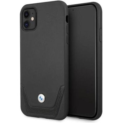 BMW iPhone 11/Xr Leder Perforierte Hartschale - Smartphone Hülle BMW iPhone 11/Xr Leder Perforierte Hartschale - Smartphone Hülle